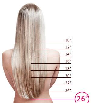 26in Hair Extensions SHCKE Clip in Hair Extensions 26 Inch Hairpieces 8 Pieces  main image 4