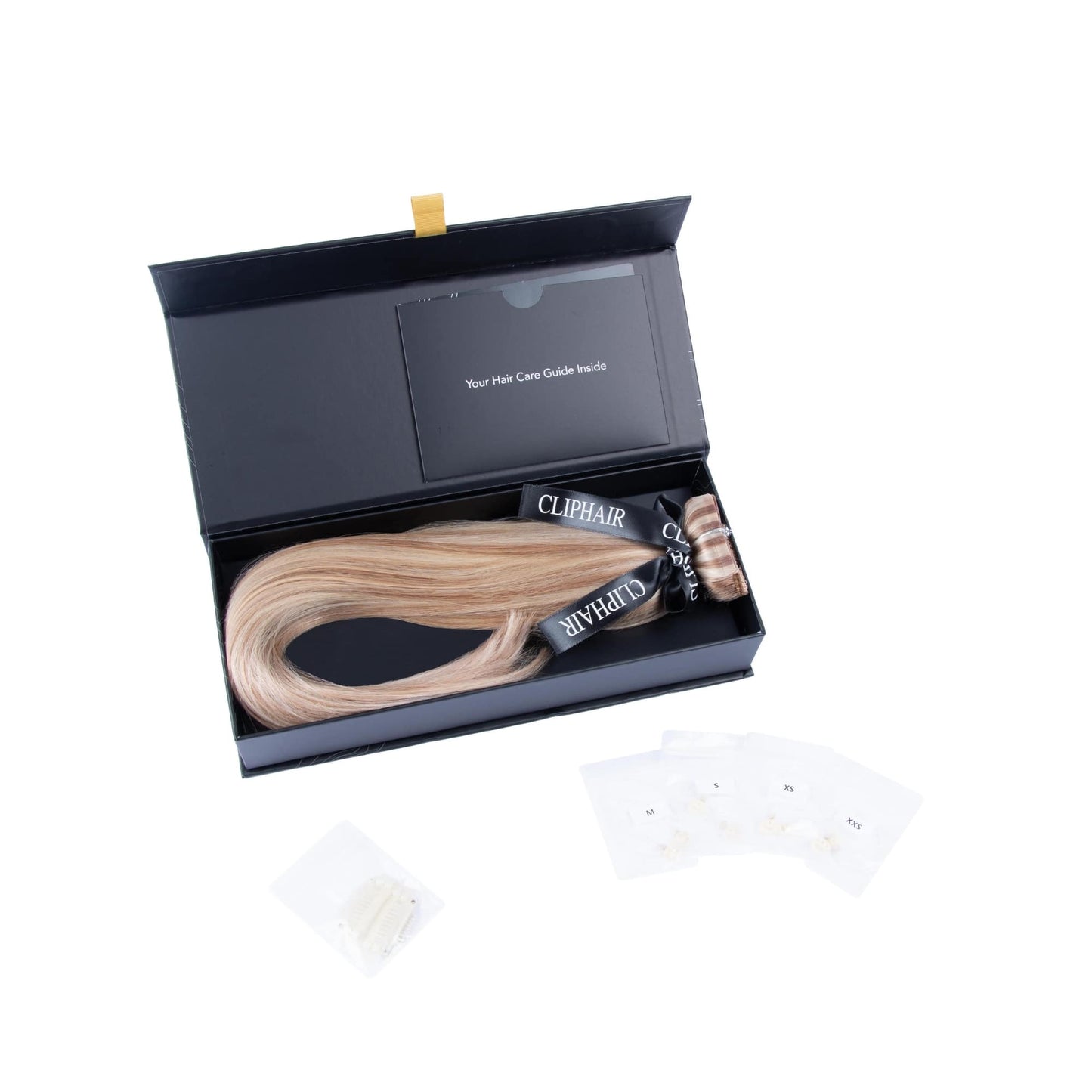 Biscuit Blondey (#18/613) Halo Hair Extensions Box Content