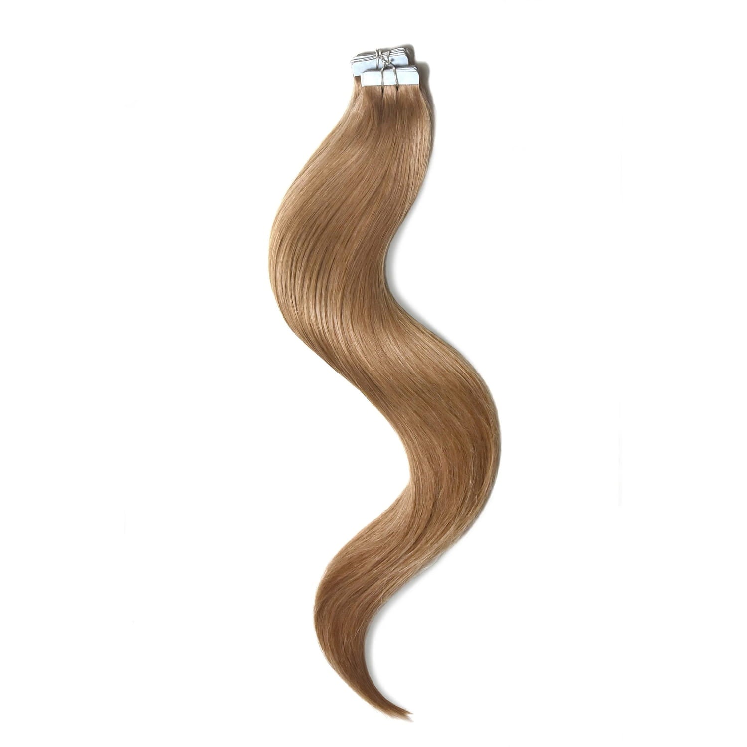 18 Inch Tape In Hair Extensions, 100% Remy Human Hair, Professional Quality Tape in Remy Human Hair Extensions, Lightest Brown #18  main image 4