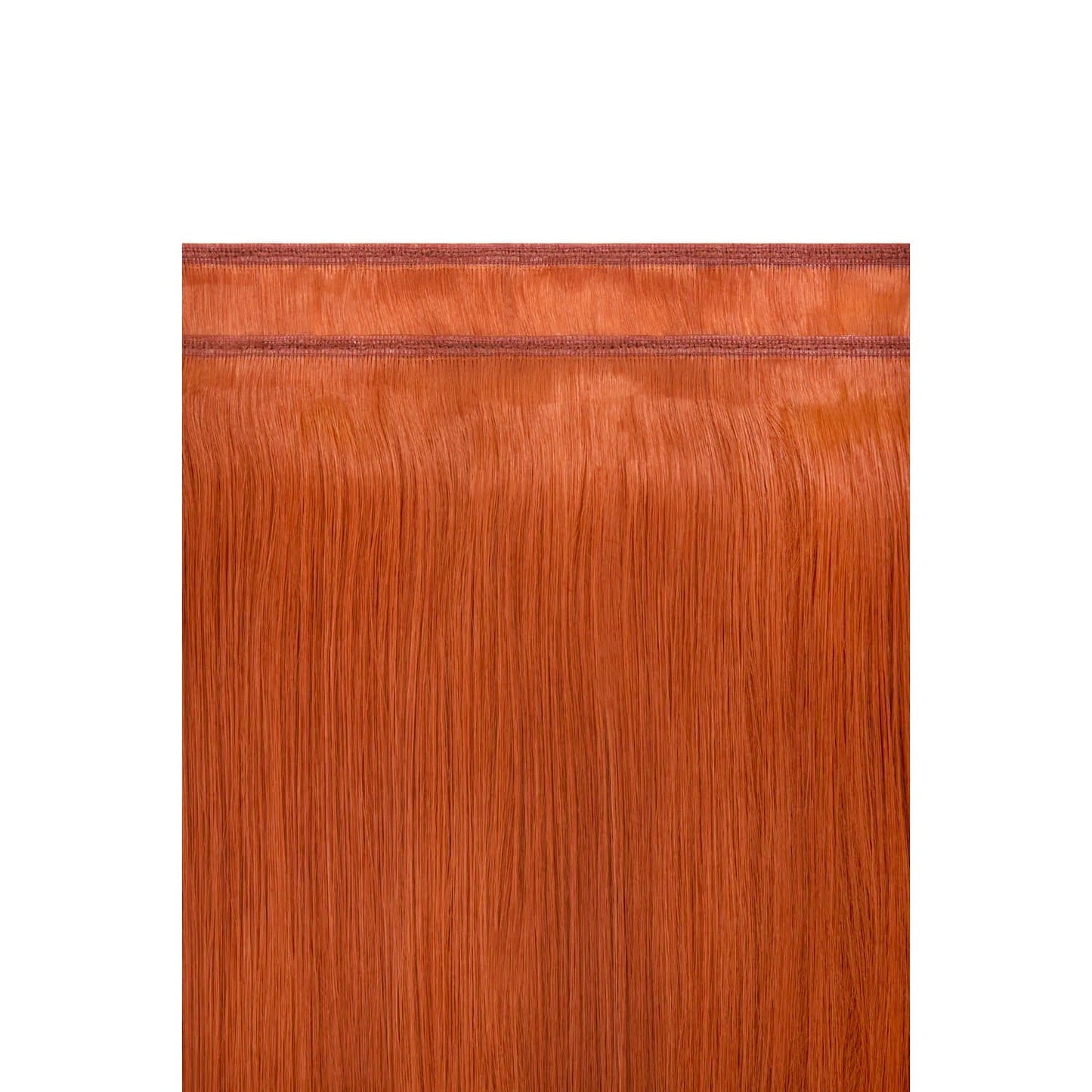 Flaming Ginger (#350) Remy Royale Flat Weft Hair Extensions: hair extension attachment method