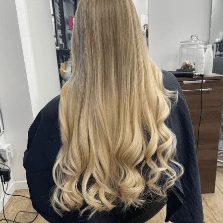 lightest blonde remy royale hair weft extensions