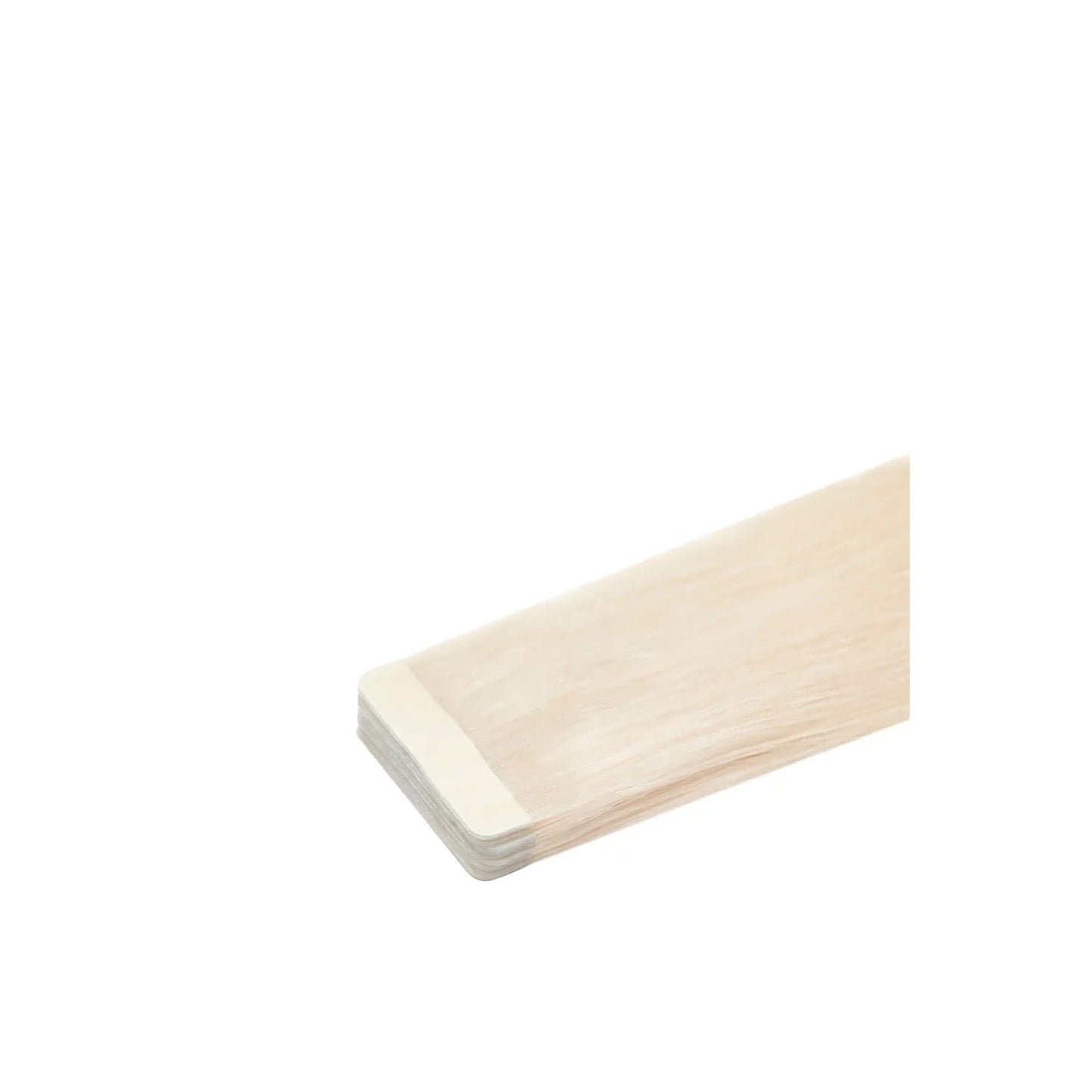 Lightest Blonde (#60) Remy Royale Tape In: Extension close up