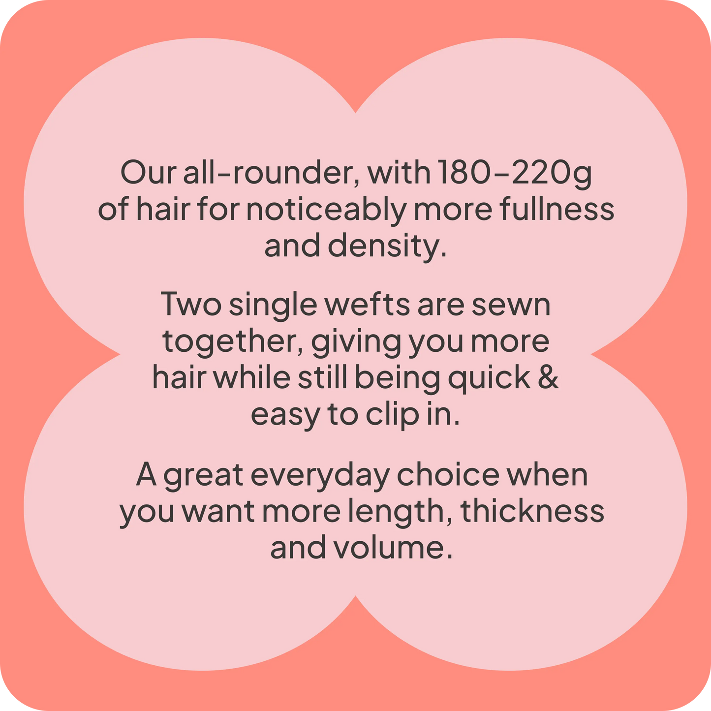 Double wefted full head infographic