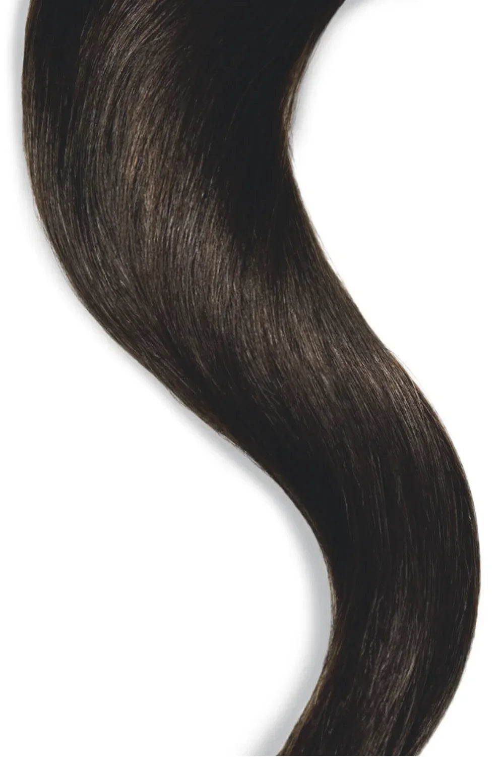 Dark Brown Tape In Hair Extensions: cropped image