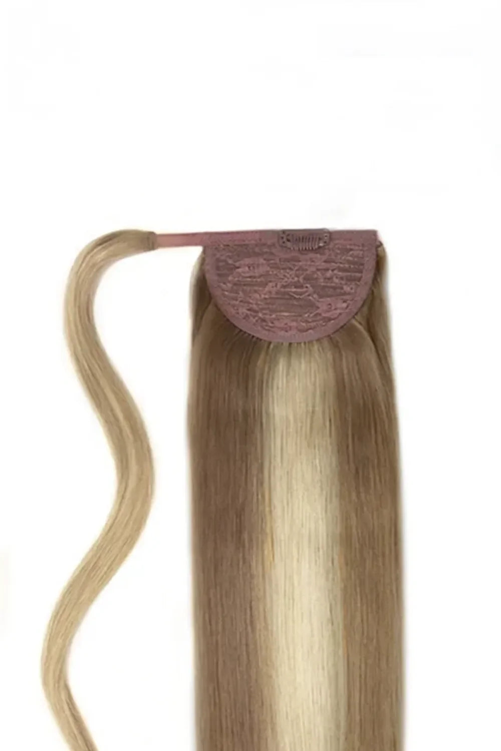 Iced Cappuccino Ponytail Hair Extensions: Extension attachment method
