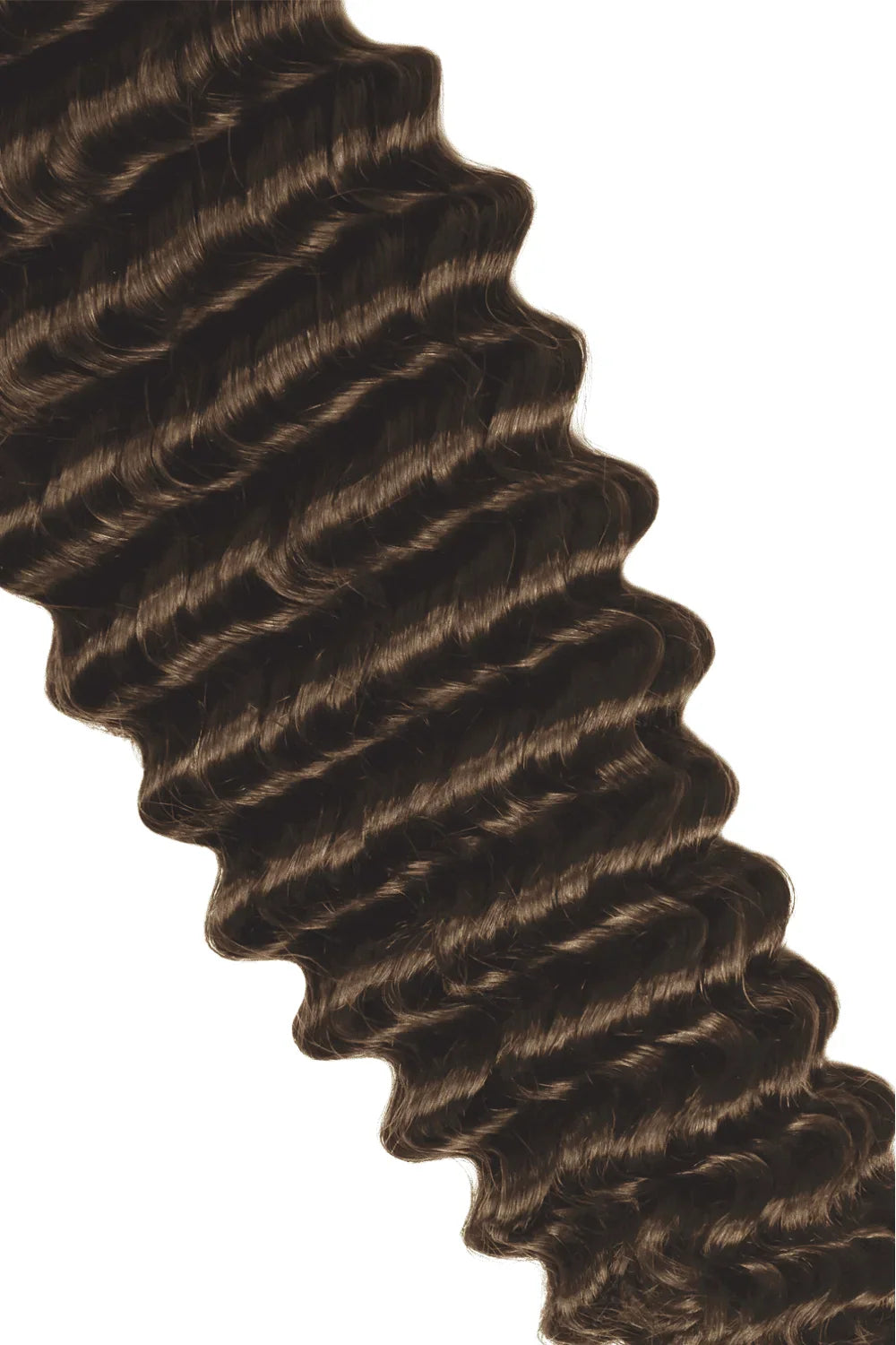 Medium Brown Curly Hair Extensions: Extension Cropped