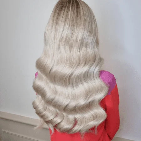 ice blonde remy royale hair weft extensions