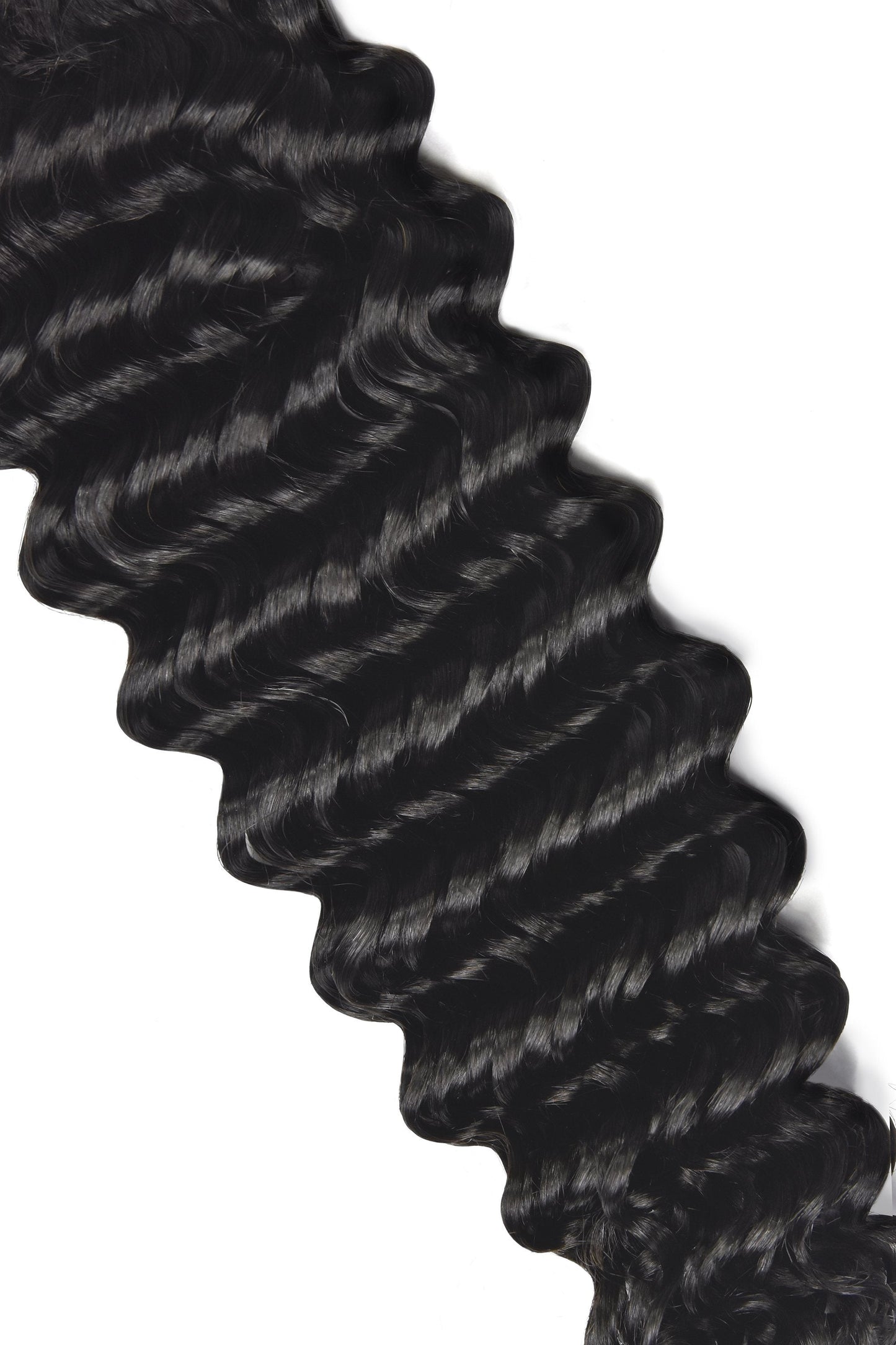 Curly Full Head Remy Clip in Human Hair Extensions - Off/Natural Black (#1B) Curly Clip In Hair Extensions cliphair