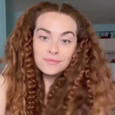 Light Auburn #30 Curly Hair Extension Influencer Video