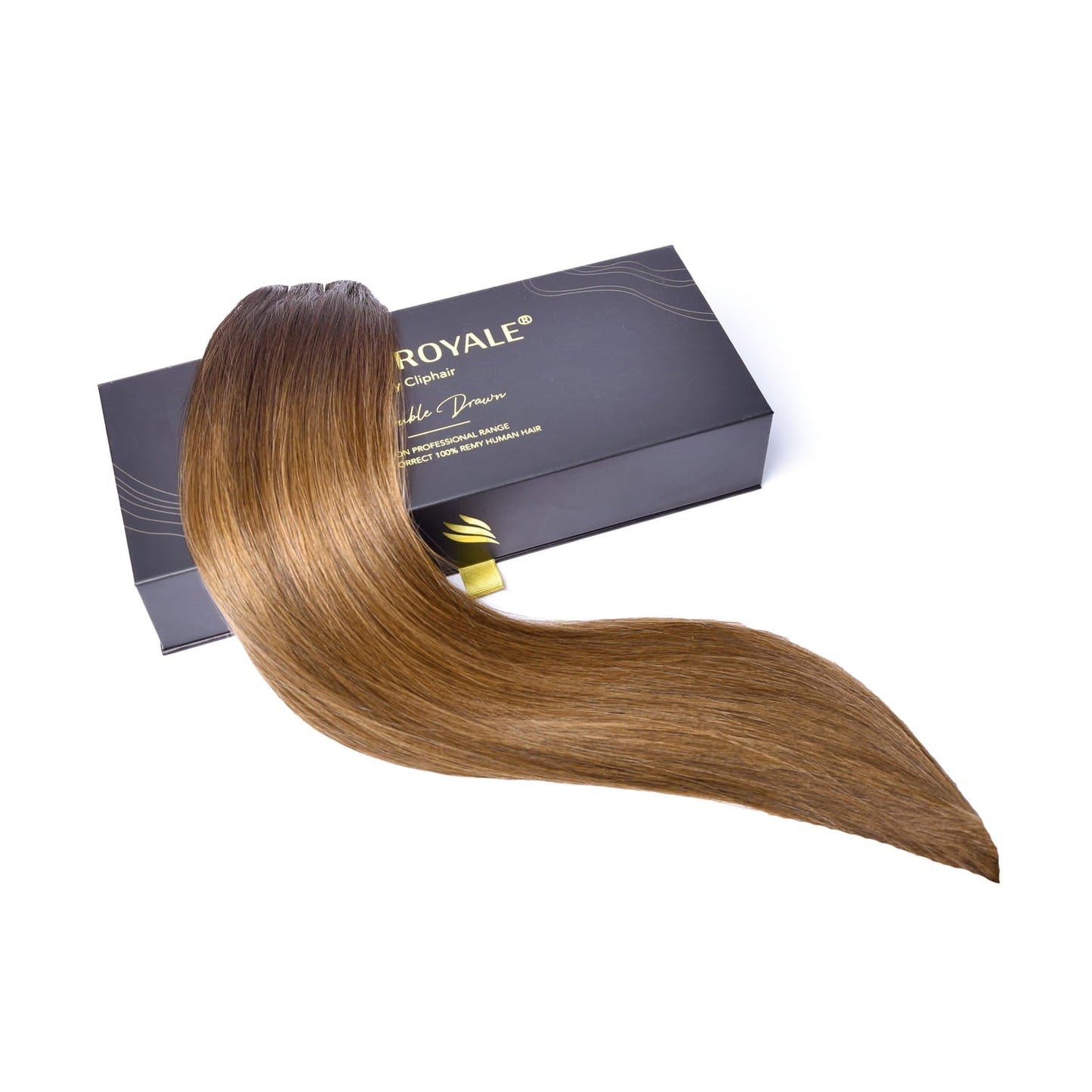 Toasted Chestnut Melt Remy Royale Hair Weft Hair Extensions: extension and box