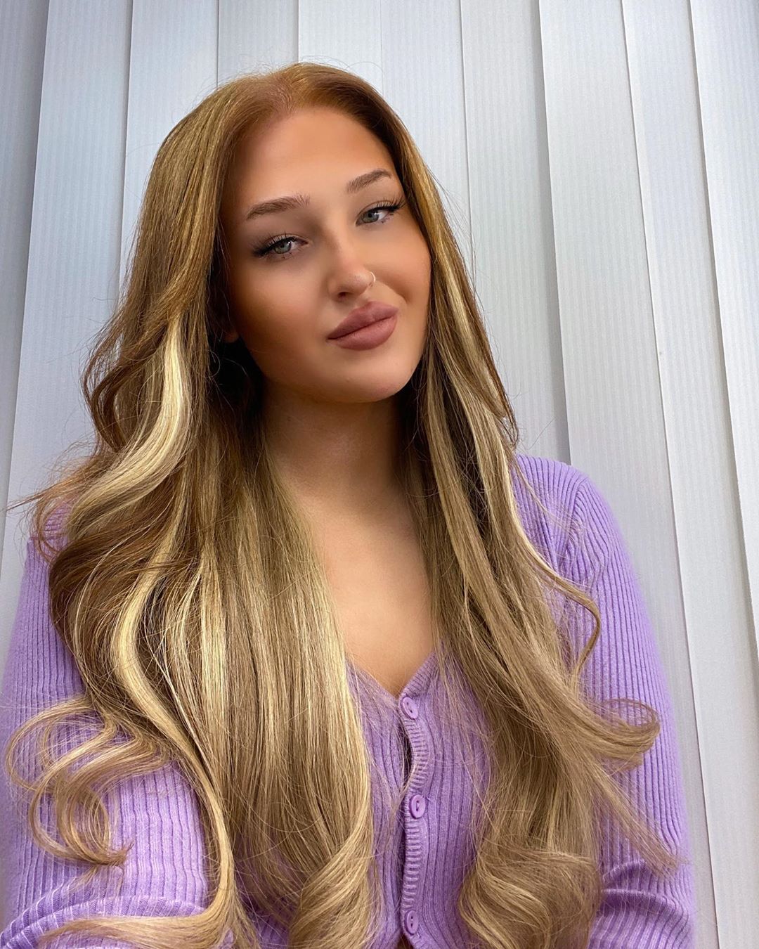 Double Wefted Full Head Remy Clip in Human Hair Extensions - Butterscotch Blonde (#10/16)