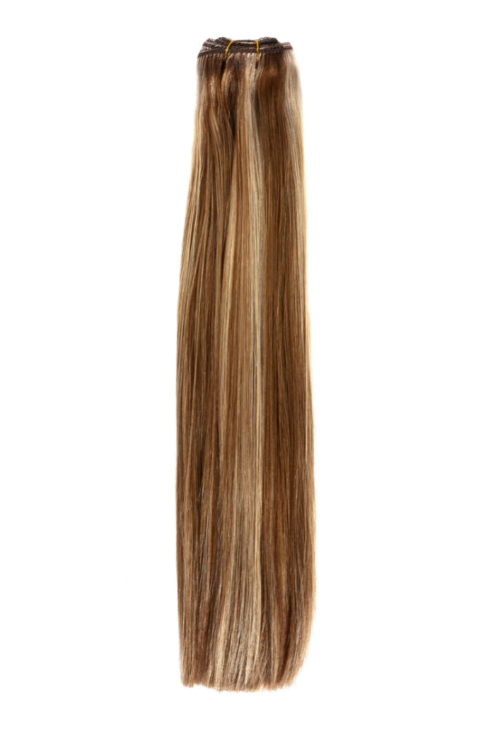 Iced Cappuccino (#14/22) Double Drawn Weft Weave Extensions
