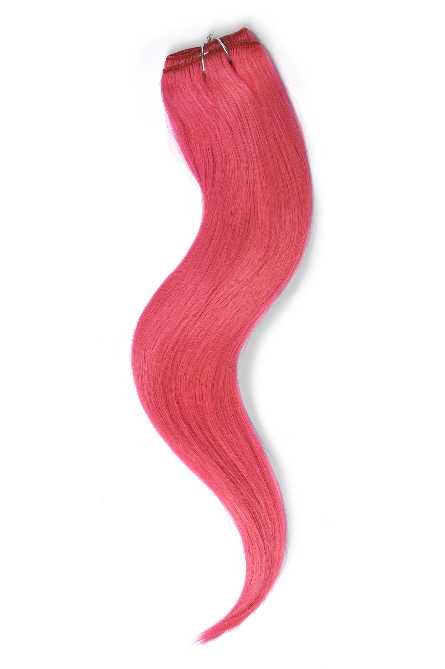 One Piece Top-up Remy Clip in Human Hair Extensions - Pink