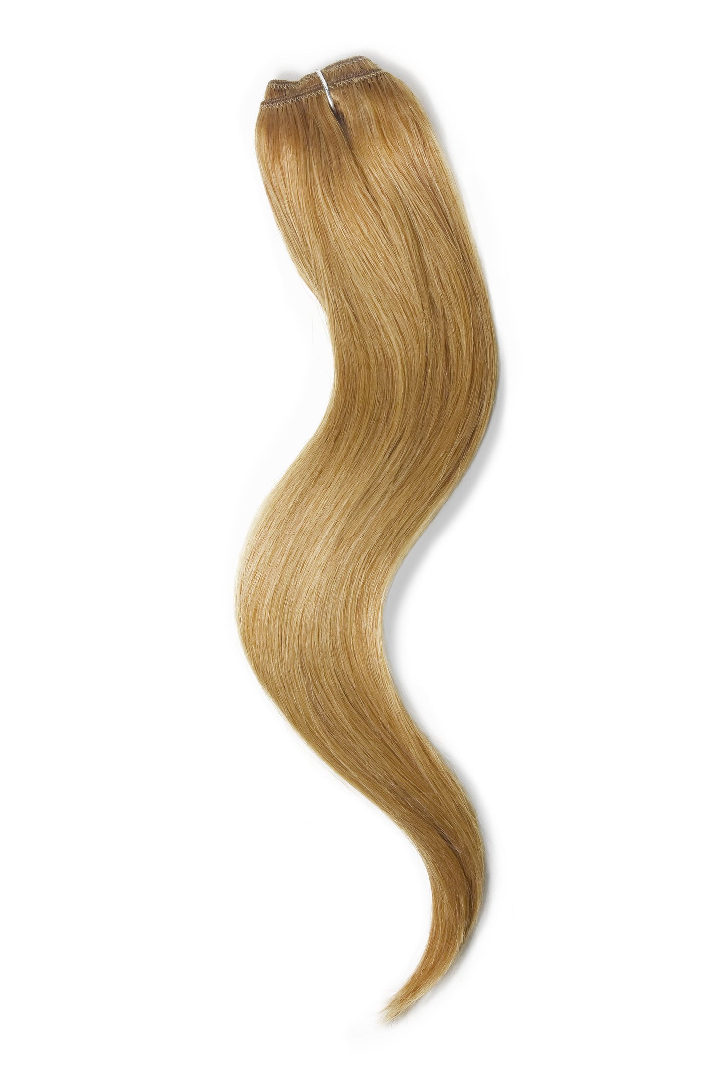 One Piece Top-up Remy Clip in Human Hair Extensions - Strawberry/Ginger Blonde (#27)