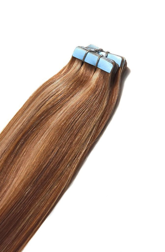 Tape in Remy Human Hair Extensions - Cinnamon Swirl (#27/30)
