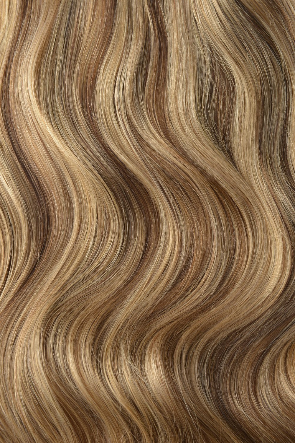 Double Wefted Full Head Remy Clip in Human Hair Extensions - Hazelnut Brondie (#6/27)