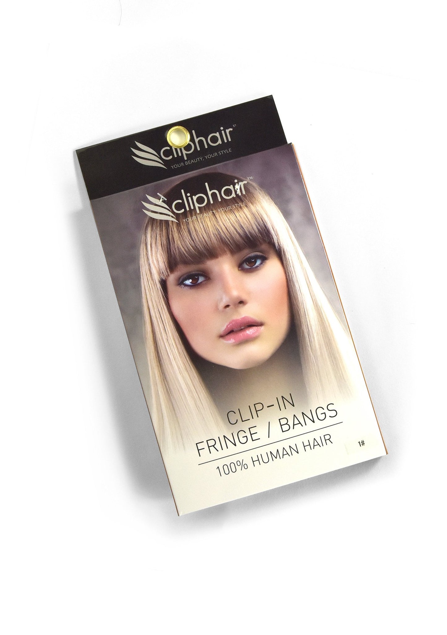 Clip in /on Remy Human Hair Fringe / Bangs - Bleach Blonde (#613)