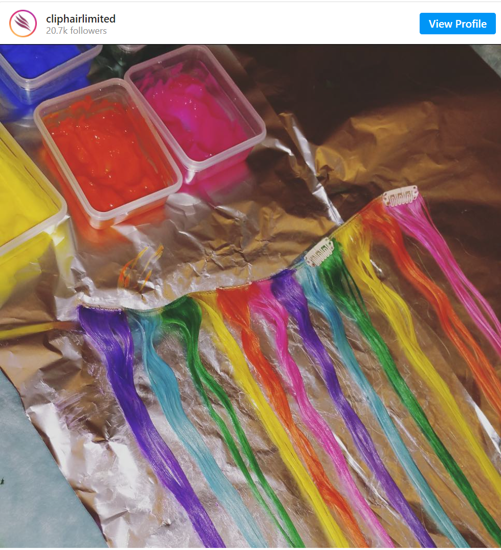 How To Get Rainbow Hair Using Extensions