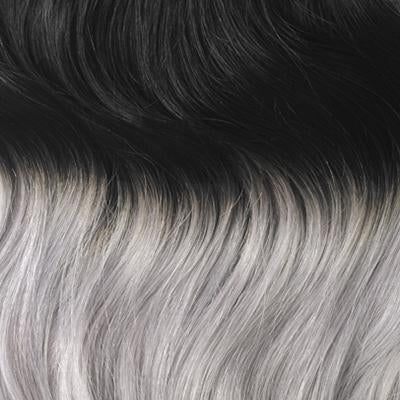 Silver Black Ombre Hair Extensions (#T1B/SG)