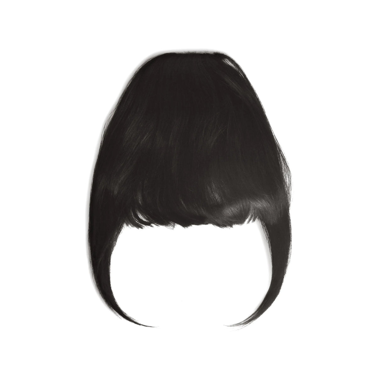 Clip in /on Remy Human Hair Fringe / Bangs - Jet Black (#1)