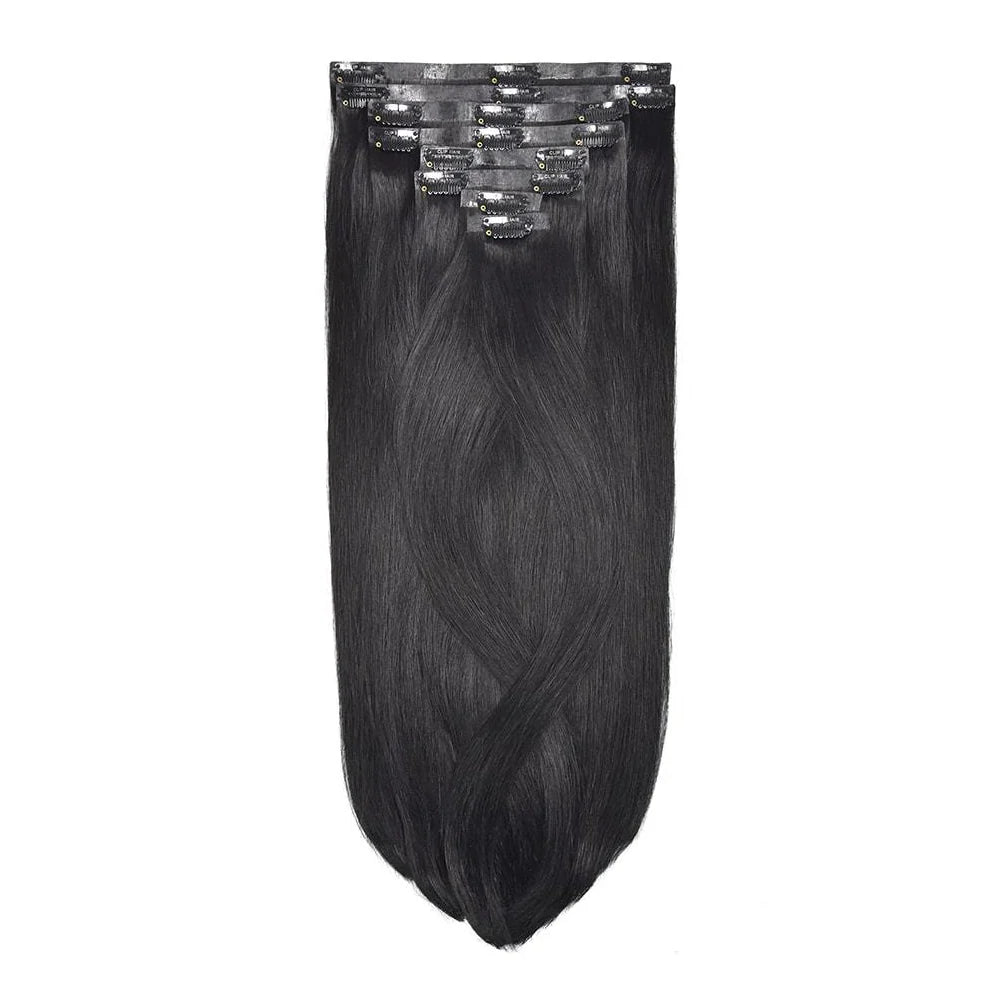 Remy Royale Seamless Clip ins - Jet Black (#1)