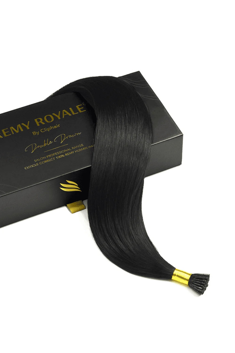 jet black #1 remy royale i-tip hair extension