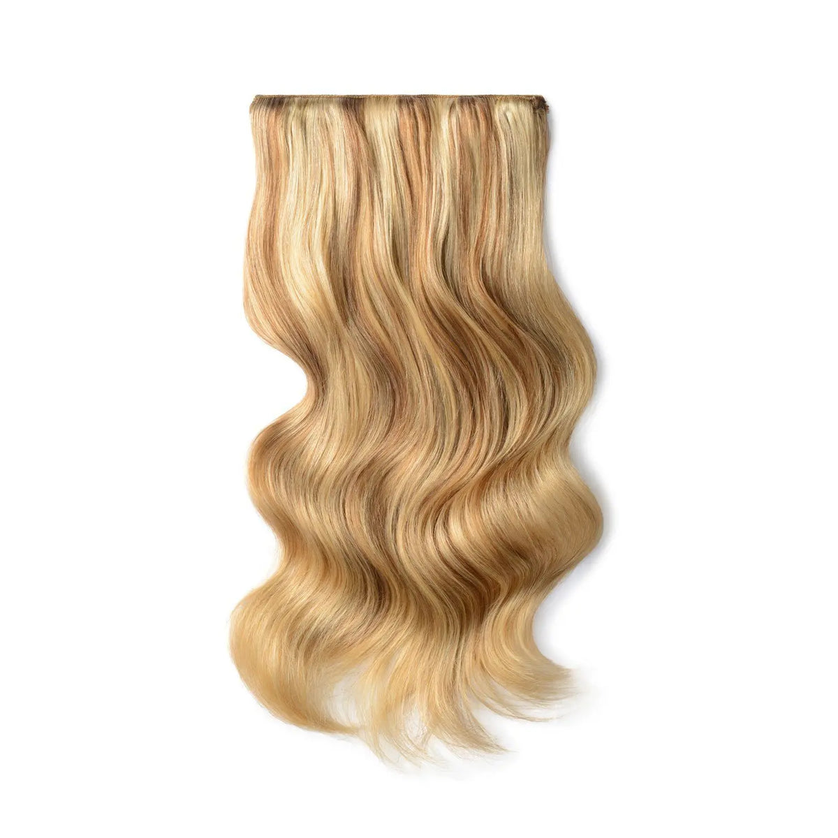 Double Wefted Full Head Remy Clip in Human Hair Extensions - Butterscotch Blonde (#10/16)