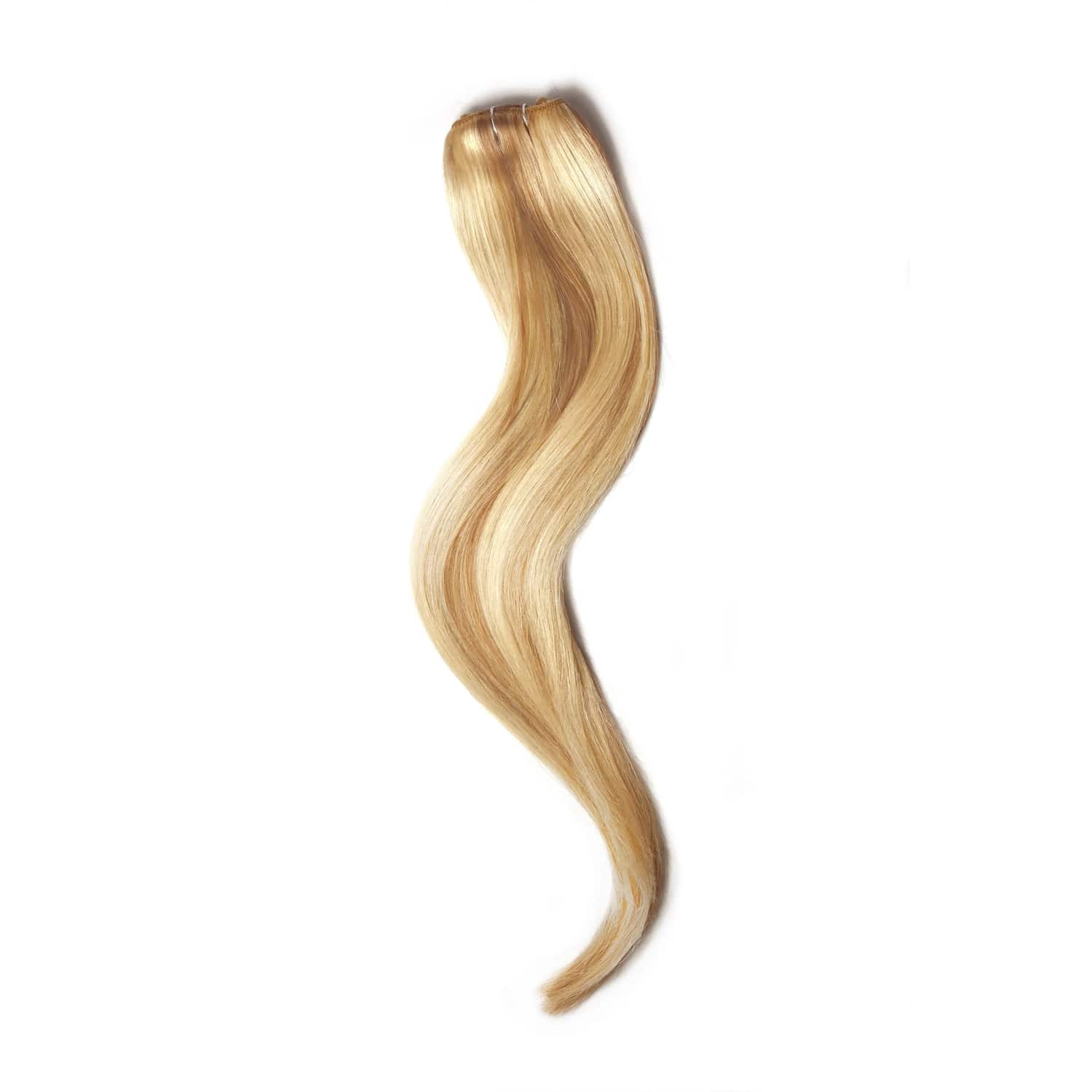 Natural Sandy Blonde (#12/16/613) One Piece Top-Up Hair Extensions: full extension
