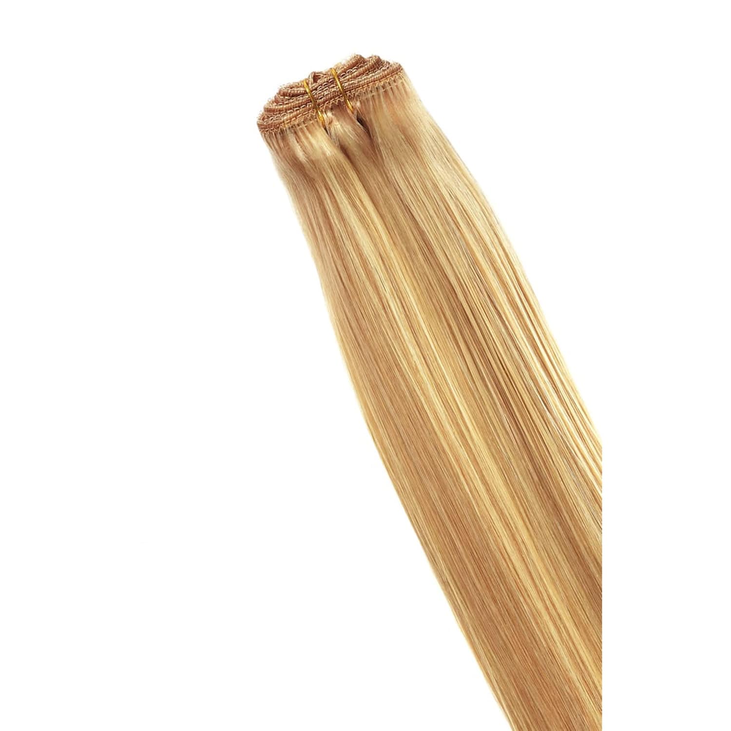Natural Sandy Blonde (#12/16/613) Remy Royale Hair Weft extensions: attachment method