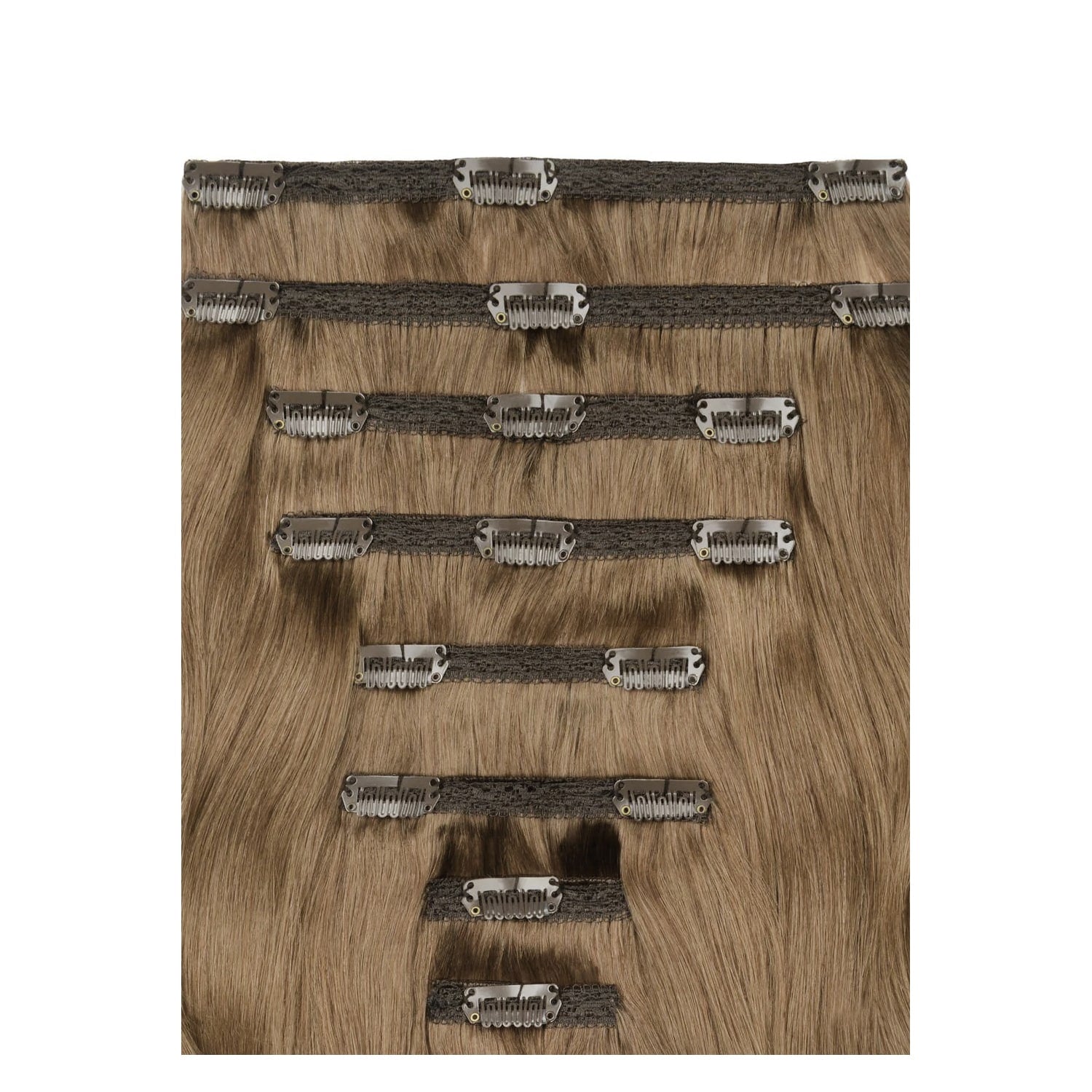 Dark Blonde (#14) Double Wefted Set Clip In Hair Extensions