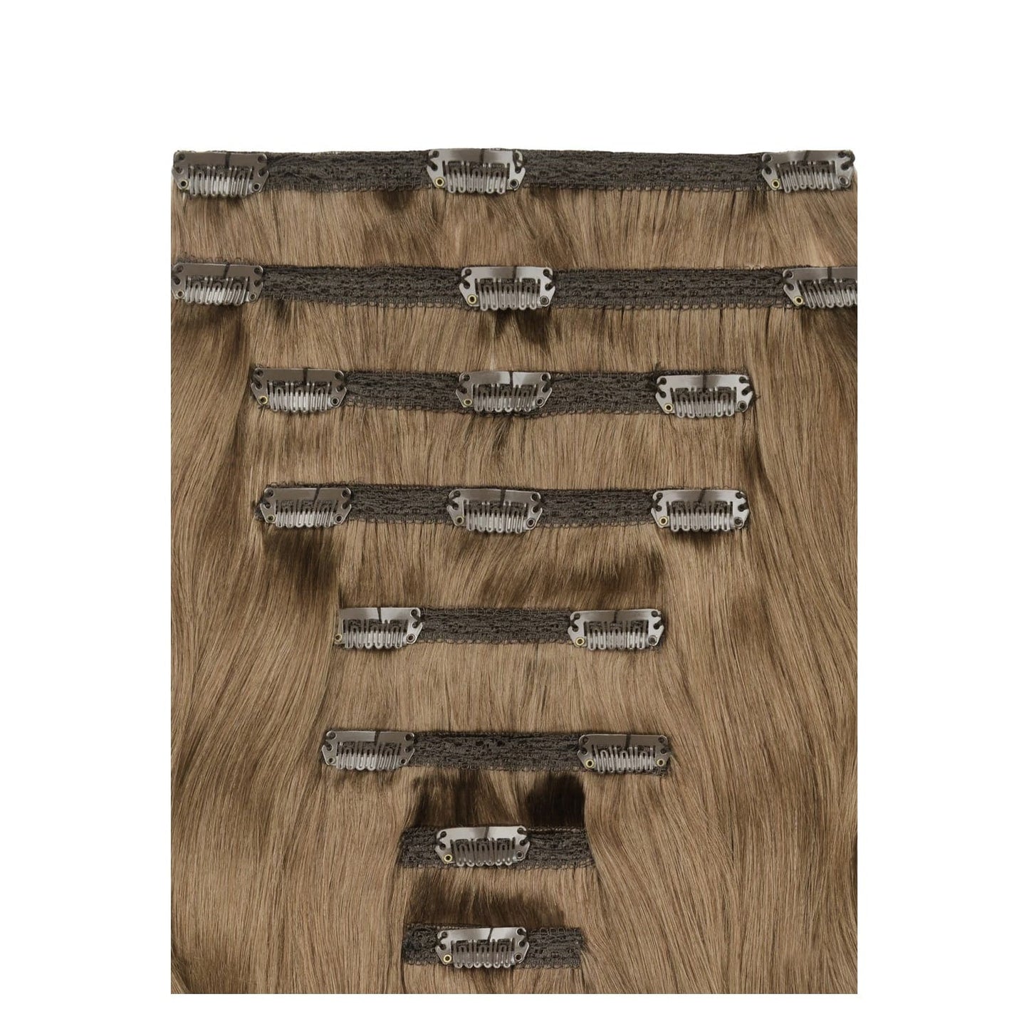 Dark Blonde (#14) Double Weft Full Head: Attachment method