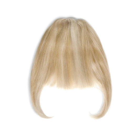 Clip in /on Human Hair Fringe / Bangs - Barbie Blonde (#16/60)