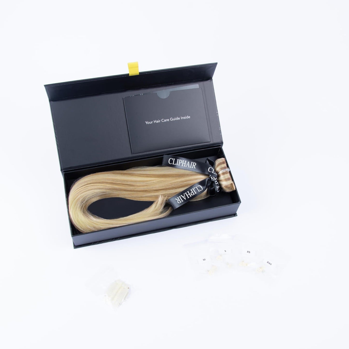 Biscuit Blondey (#18/613) Halo Hair Extensions: extension and packaging