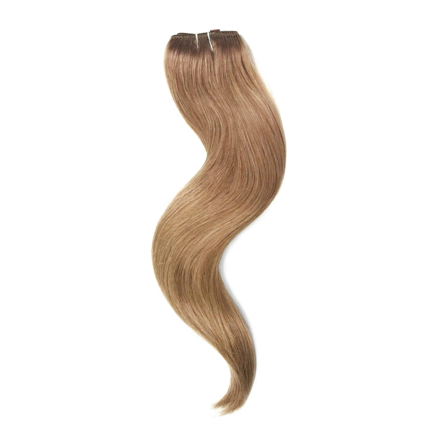 Lightest Brown (#18) Quad Weft Hair Extensions: full hair extension