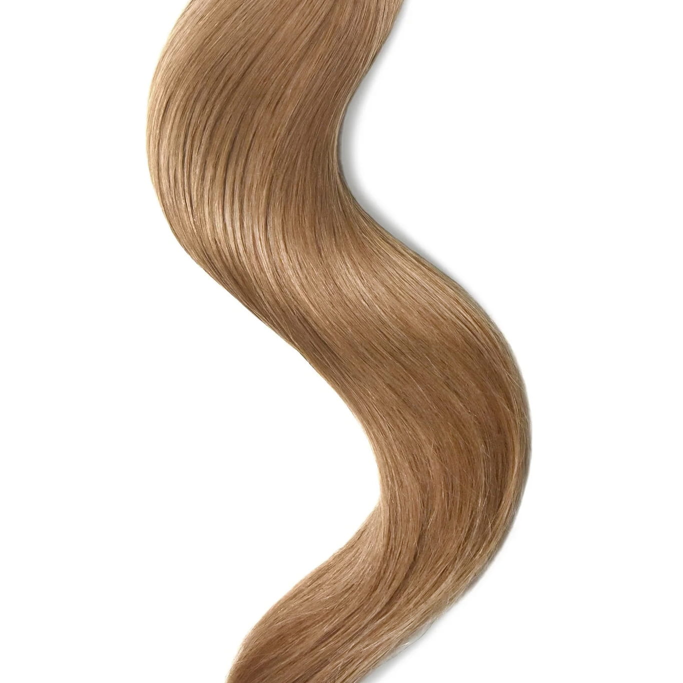 Lightest Brown (#18) Tape In Hair Extensions: extension close up
