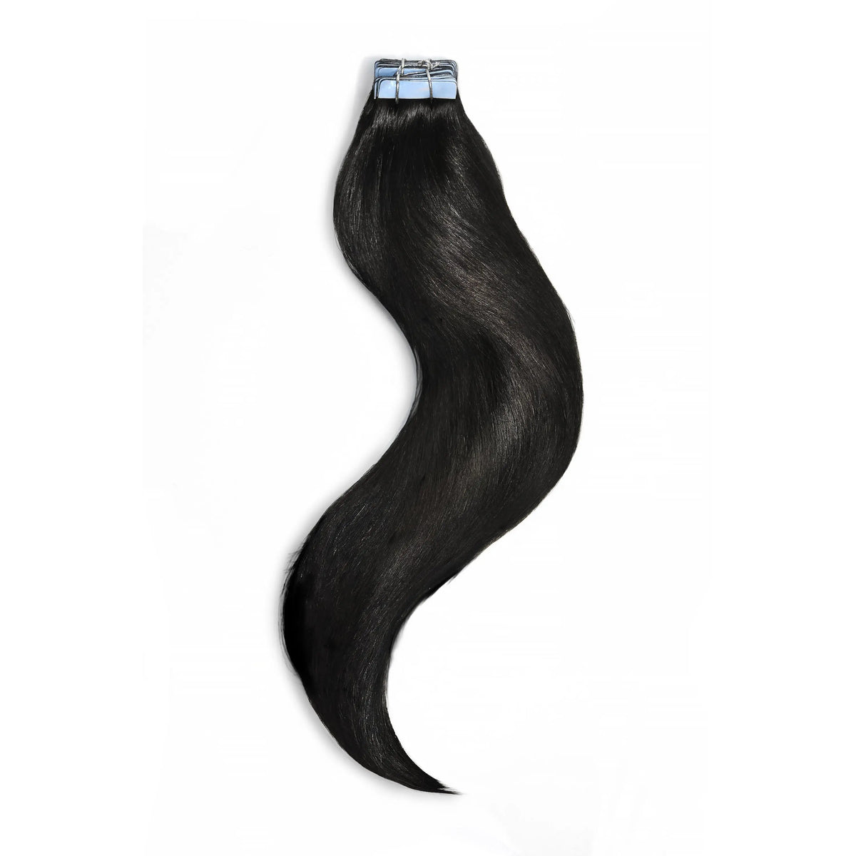 Tape-in-Remy-Echthaarverlängerung, Naturschwarz (#1B)