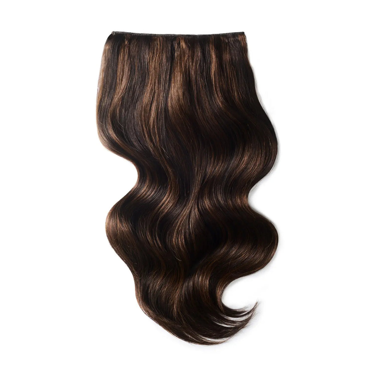 Double Wefted Full Head Remy Clip in Human Hair Extensions -  Espresso Melt (#2/4/6)