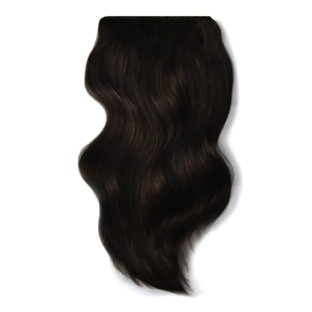 Kaksinkertainen Wefted Full Head Remy -klipsi ihmisen hiuspidennyksiin - Tummas ruskea (#2)