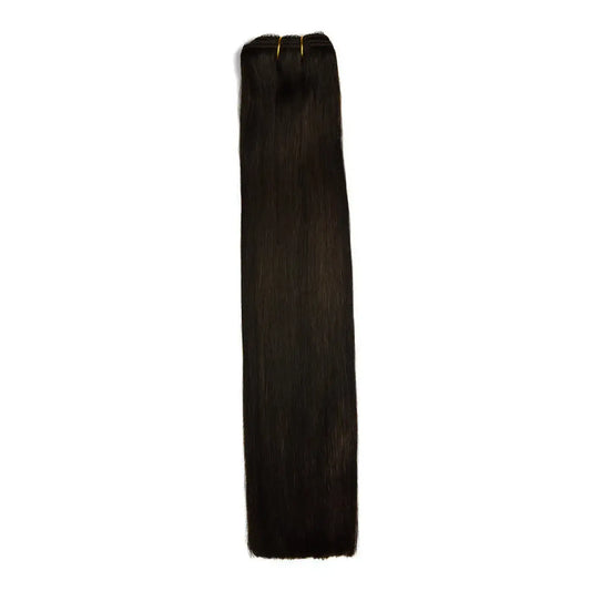 Darkest Brown (#2) Remy Royale Double Drawn Weave Extensions