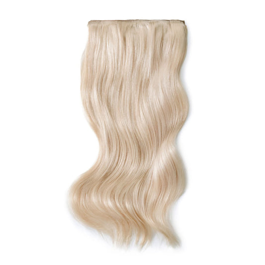 Double Wefted Full Head Remy Clip in Human Hair Extensions - Light Ash Blonde (#22)