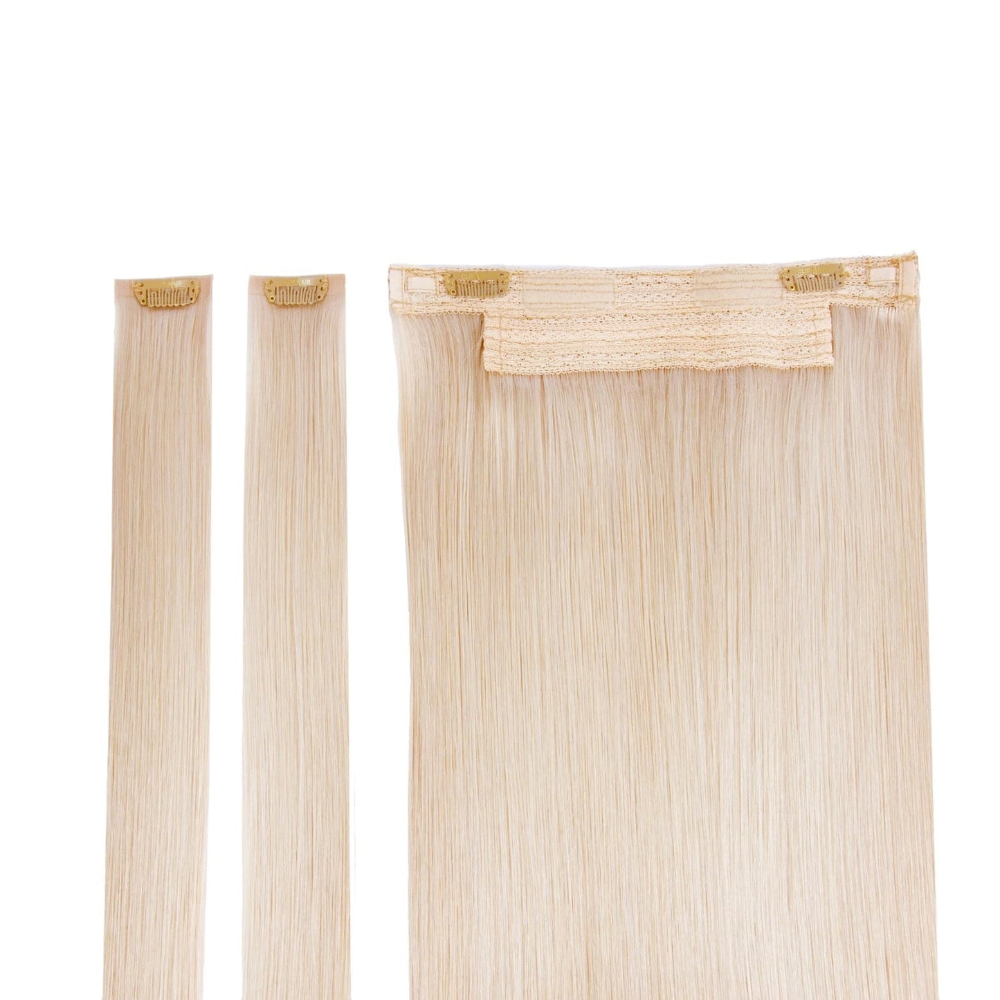 Light Ash Blonde (#22) Halo Hair Extensions Full Content