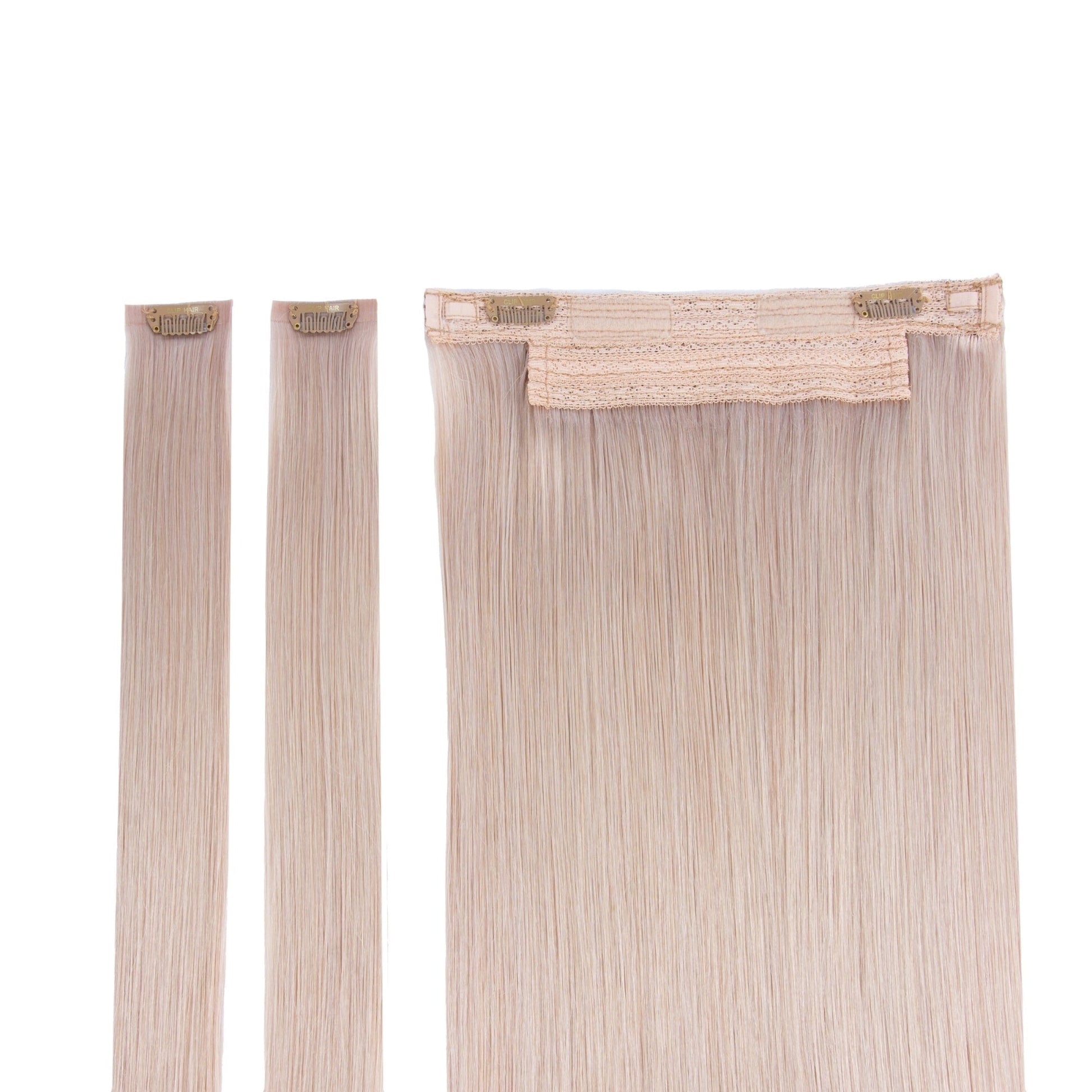 Light Ash Blonde (#22) Halo Hair Extensions Full Content