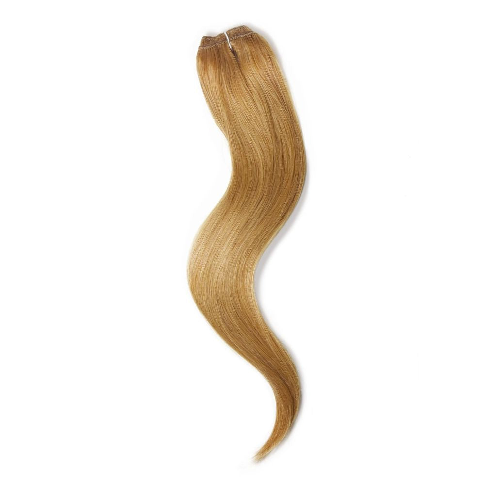 One Piece Top-up Remy Clip in Human Hair Extensions - Strawberry/Ginger Blonde (#27)