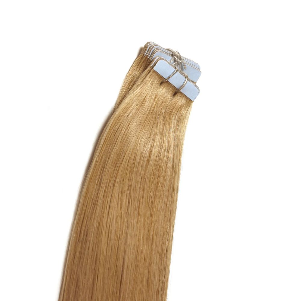 Tape in Remy Human Hair Extensions - Strawberry/Ginger Blonde (#27)