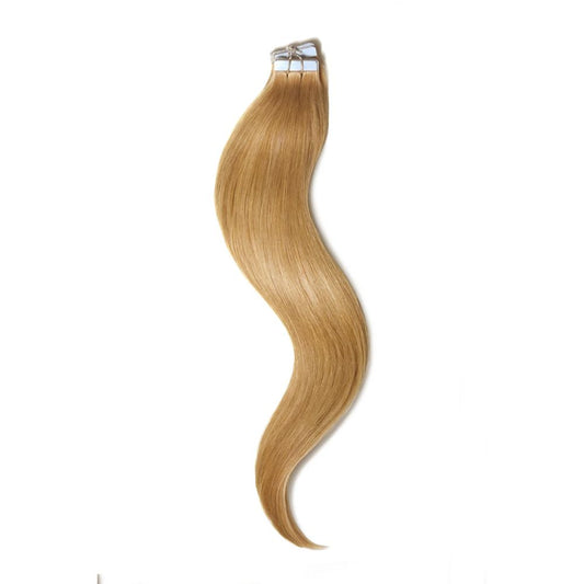 Tape in Remy Human Hair Extensions - Strawberry/Ginger Blonde (#27)