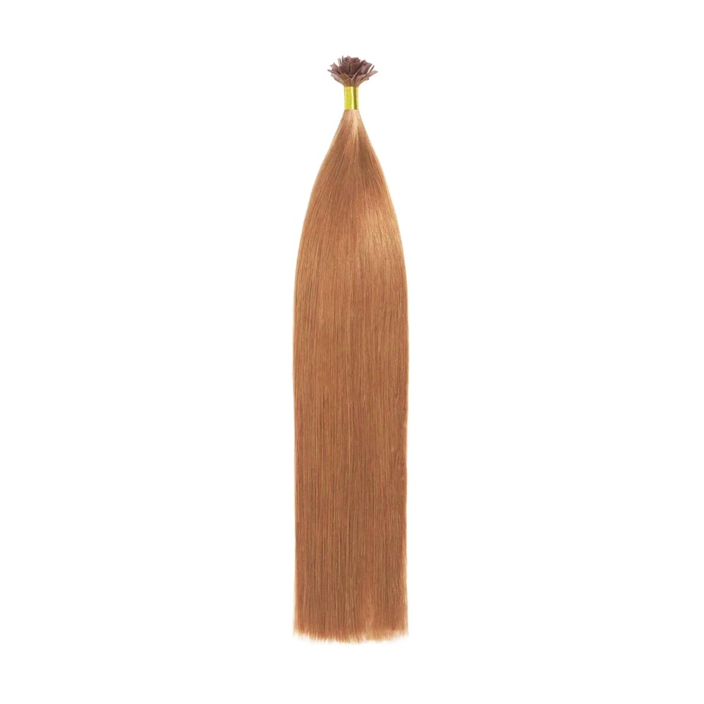 Light Auburn (#30) Remy Royale Flat Tip Hair Extensions