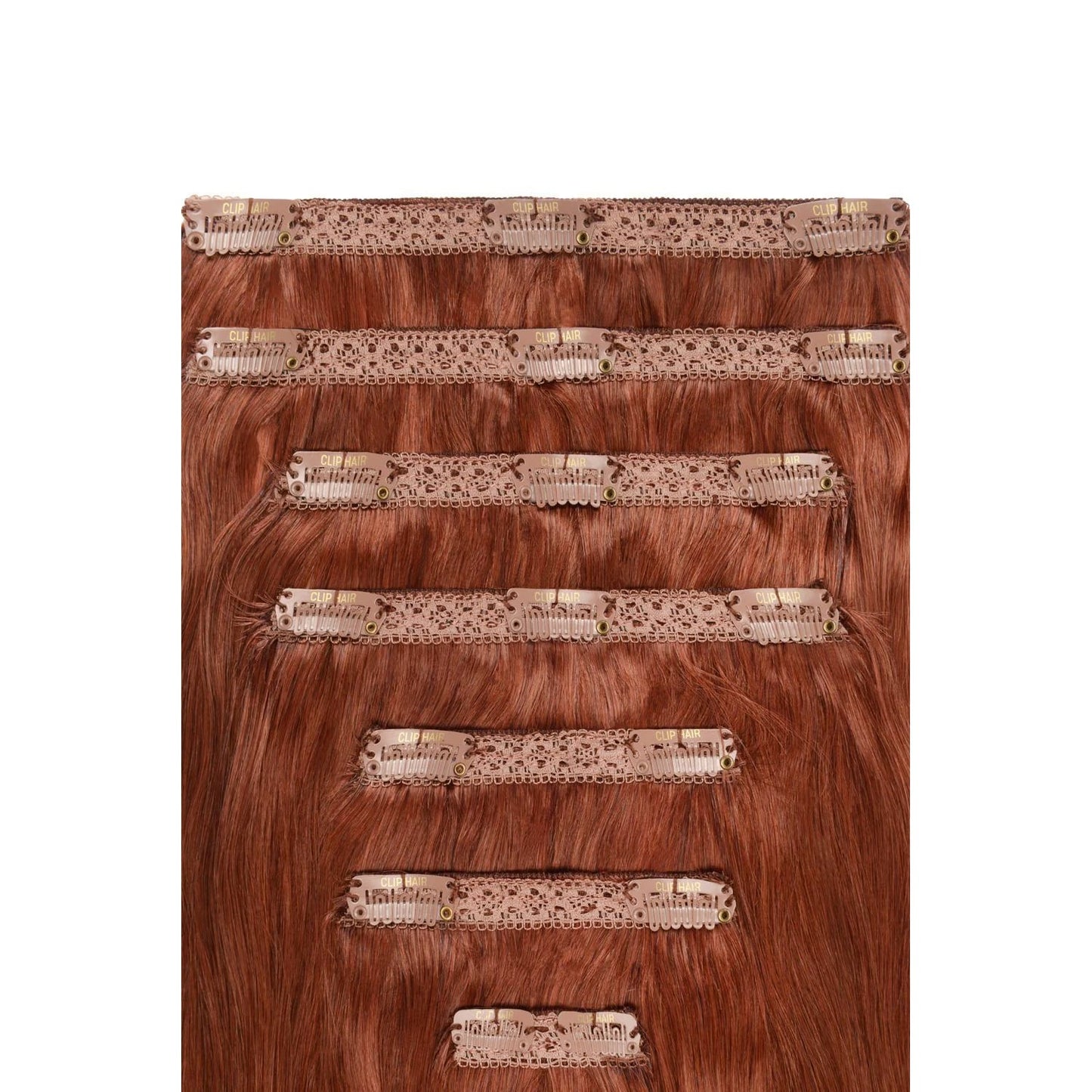 Dark Auburn #33 Double Weft Full Head: Attachment method