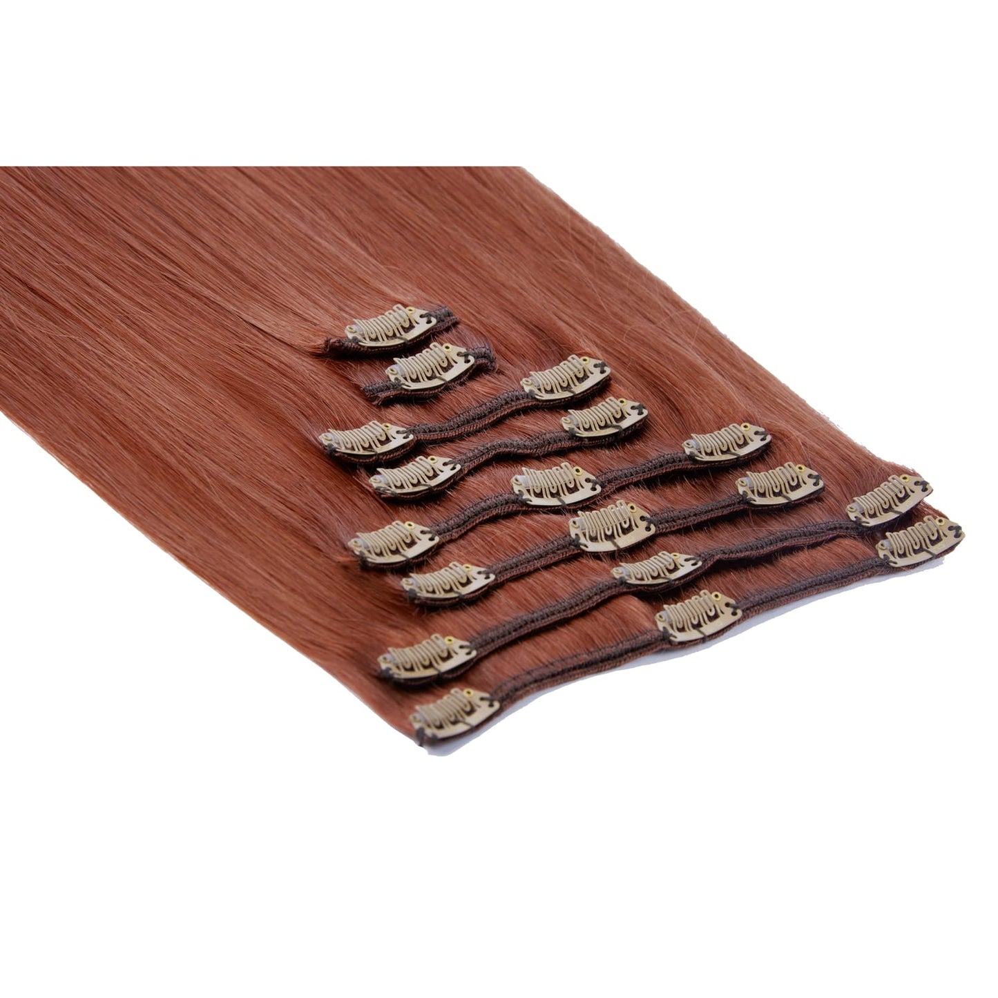 Dark Auburn #33 Full Head Set: Attachment method