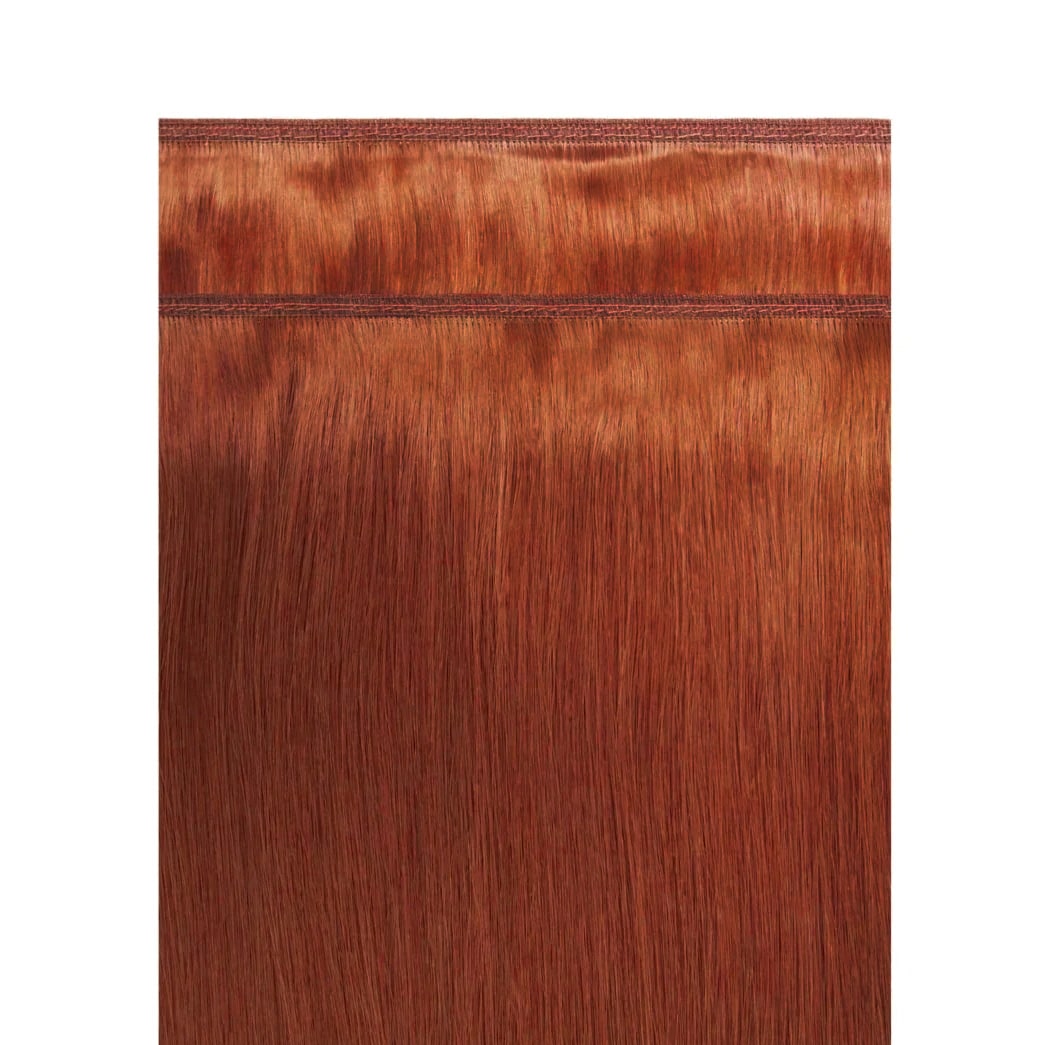 Dark Auburn #33 Remy Royale Flat Weft: Attachment method