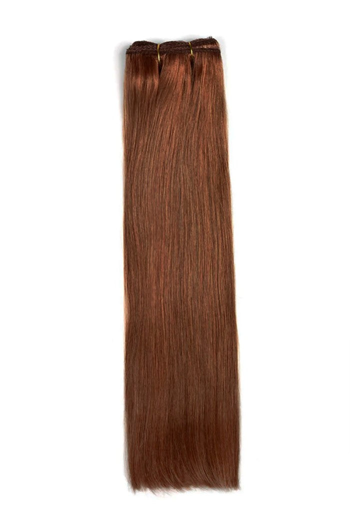 Dark Auburn/Copper Red (#33) Double Drawn Weft Weave  display picture 3